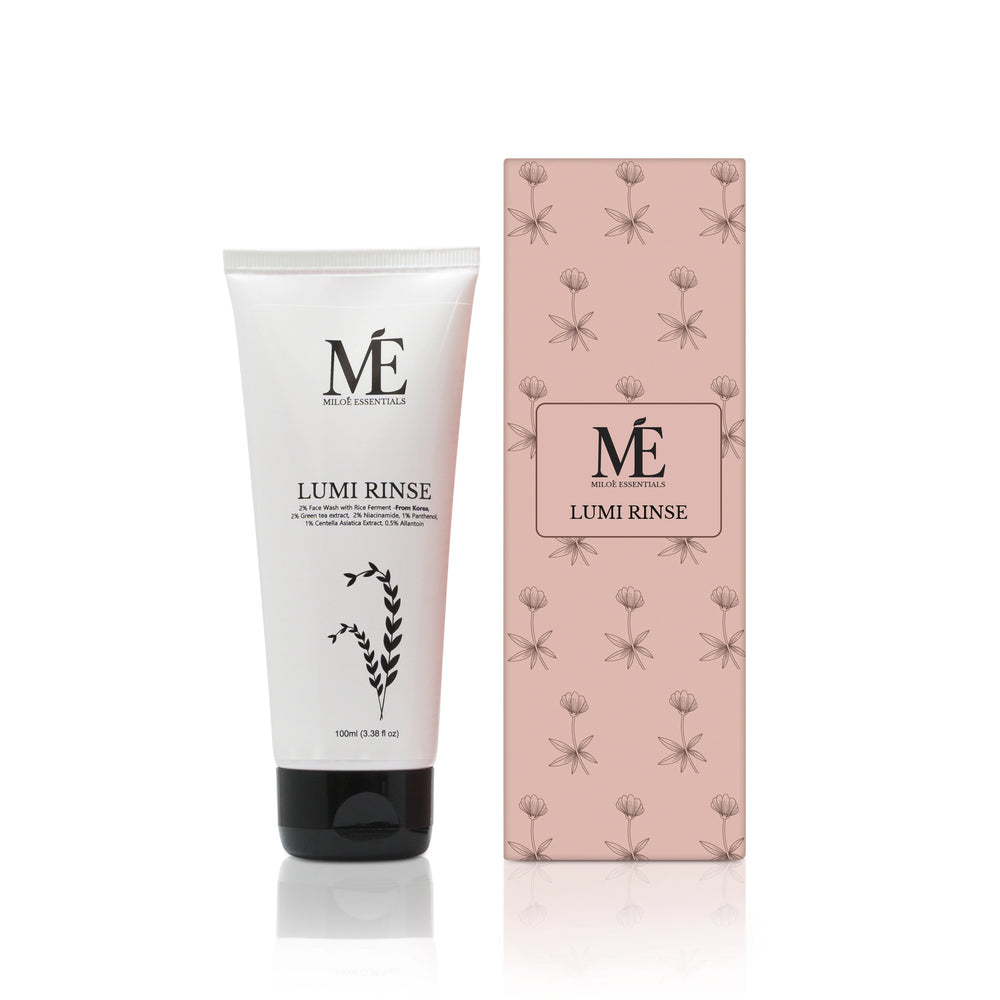 Lumi Rinse Face Wash – Soothing Cleanser with Rice Ferment & Centella Asiatica