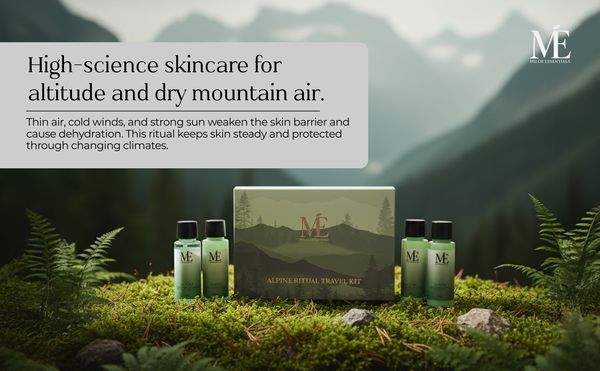 Alpine Travel Ritual - Protect. Hydrate. Glow at Glacier.