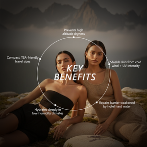 Alpine Travel Ritual - Protect. Hydrate. Glow at Glacier.