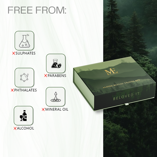 Alpine Travel Ritual - Protect. Hydrate. Glow at Glacier.