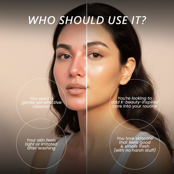 Lumi Rinse Face Wash – Soothing Cleanser with Rice Ferment & Centella Asiatica