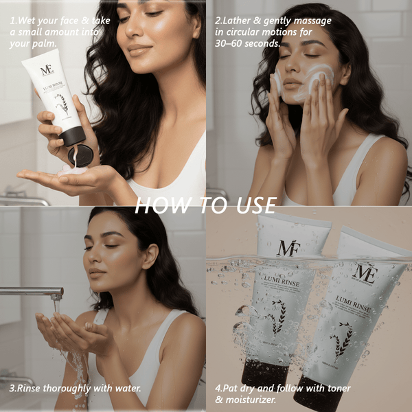 Skin barrier-restoring face wash