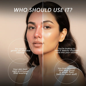 Lumi Rinse Face Wash – Soothing Cleanser with Rice Ferment & Centella Asiatica - Miloe