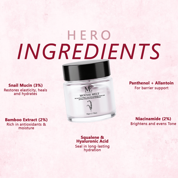 Mousse Melt Moisturizer with Snail Mucin, Bamboo & Squalane