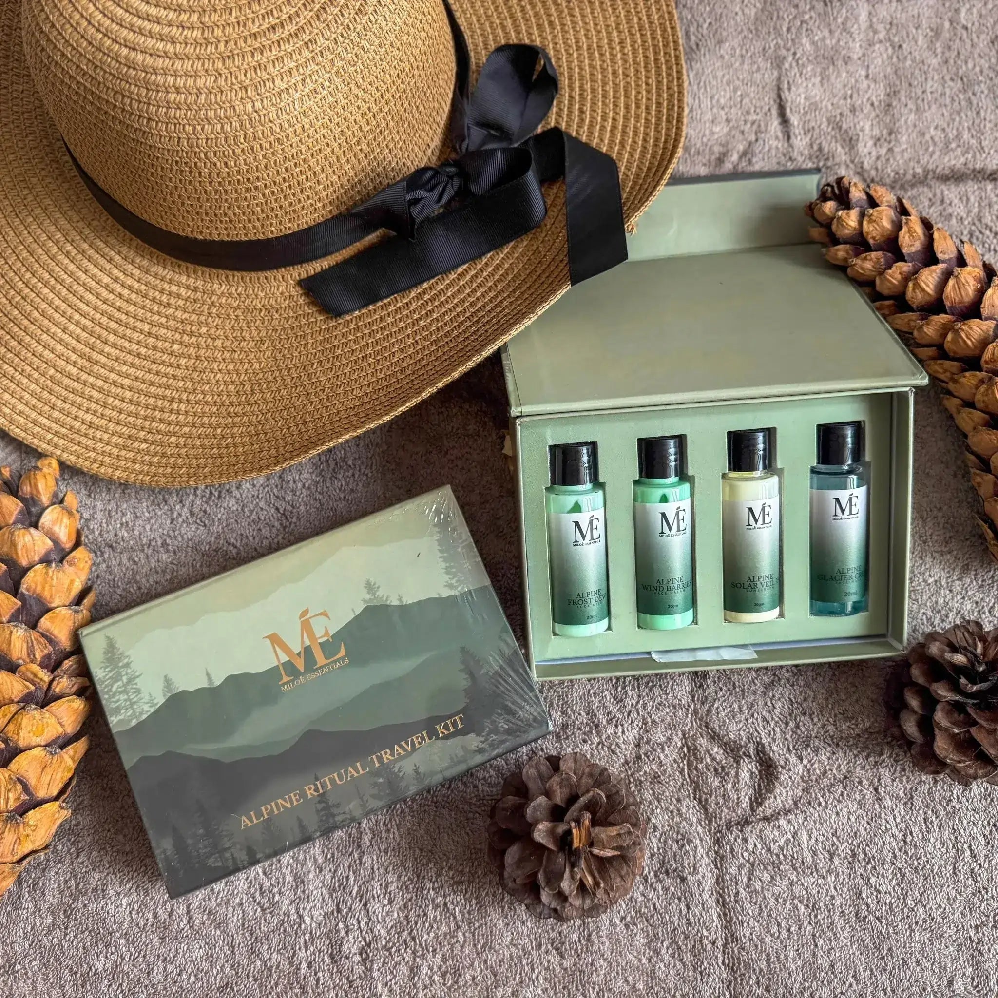 Alpine Travel Ritual - Protect. Hydrate. Glow at Glacier.