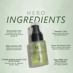 Earthen Dew Face Serum | Niacinamide & Arbutin for Skin Health