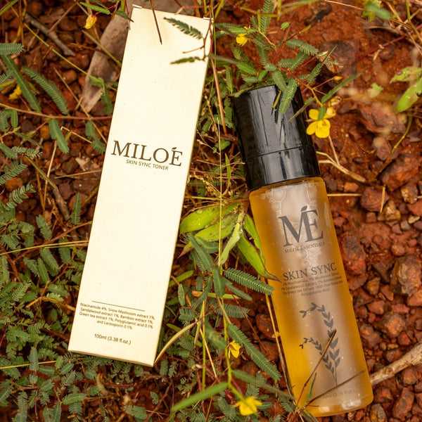 Skin Sync Toner | Hydrating & Balancing Toner with Snow Mushroom, Niacinamide & Green Tea - Miloe